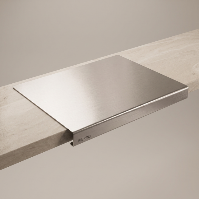 Tabla de Corte FIERRO — Acero Inox 304 Antideslizante